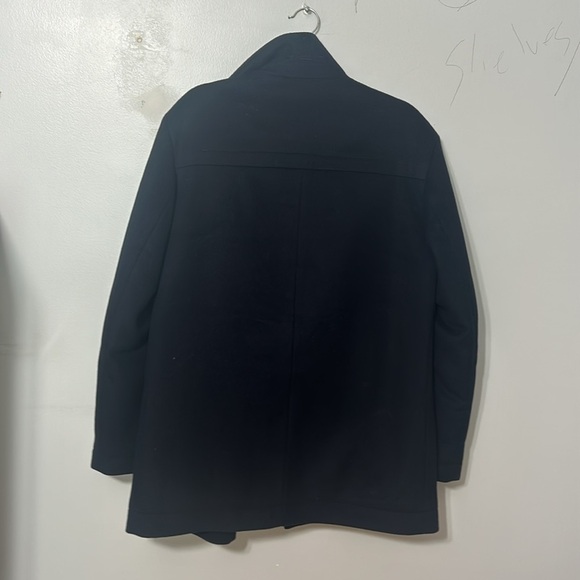 BOSS Hugo Boss Cashmere Wool Blend Men’s Navy Car coat Size US 38R - Picture 11 of 12